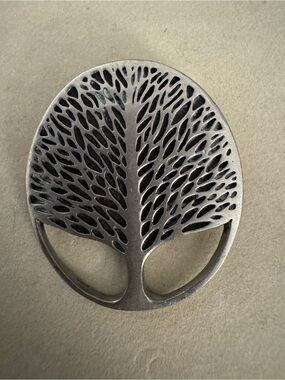 Vintage Ken Kantro Lovell Designs Pewter Tree of Life Pin / Brooch